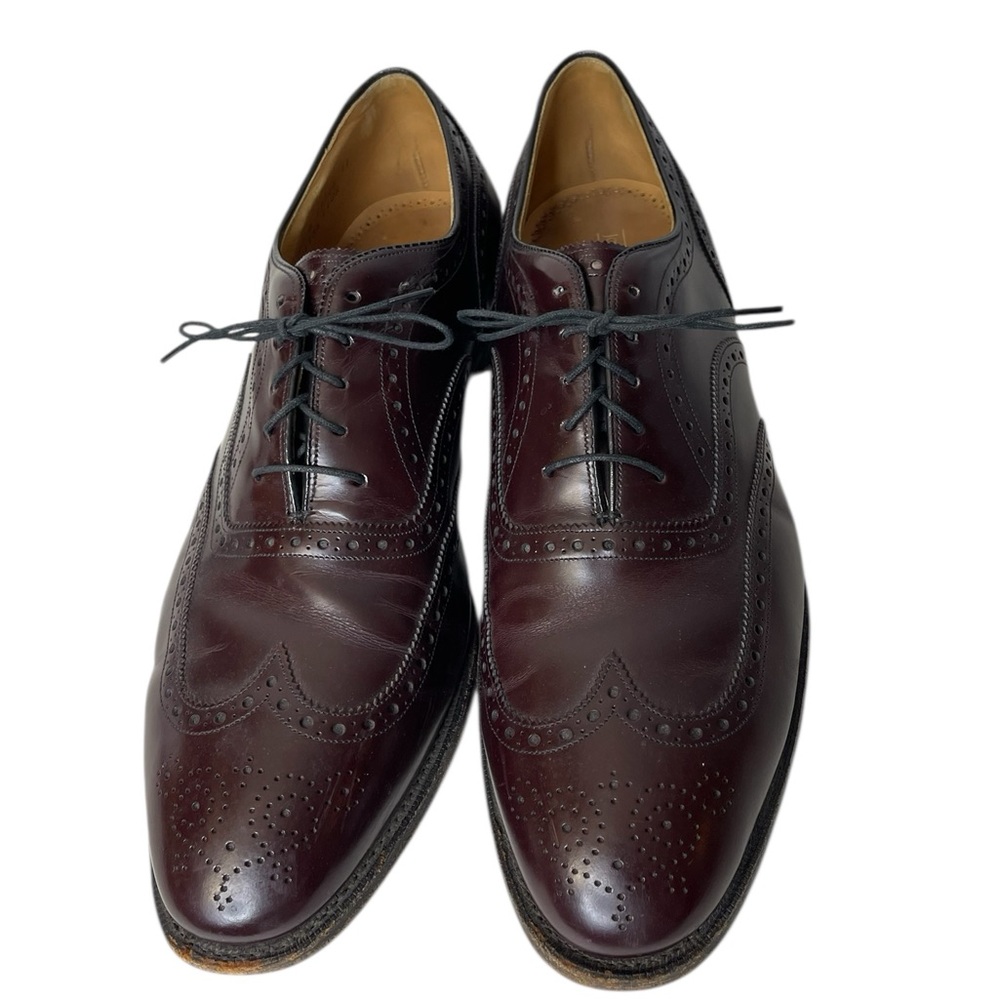 johnston and murphy heritage VTG Made In USA Burgundy Wingtip Oxfords Sz 13